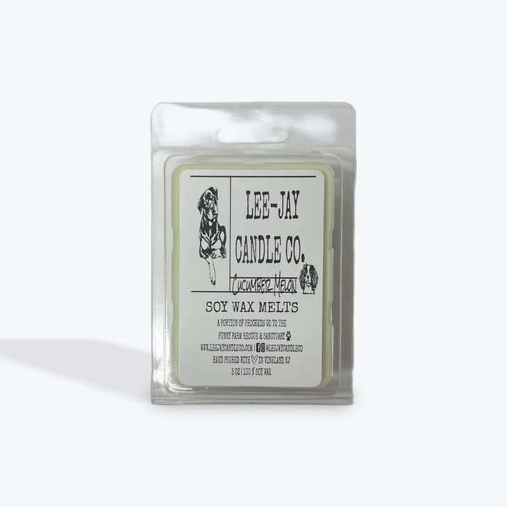 Lee-Jay Candle Co. Cucumber Melon Soy Wax Melts (3oz)