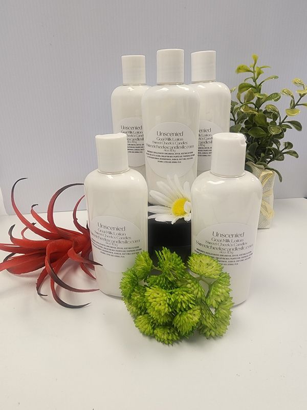 Sweet Cheek&#39;s Candles Goat Milk Lotions: Unscented (4 oz)