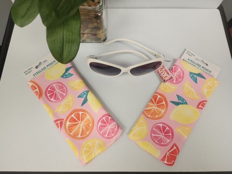 Eyeglass Pouch Pink Lemonade