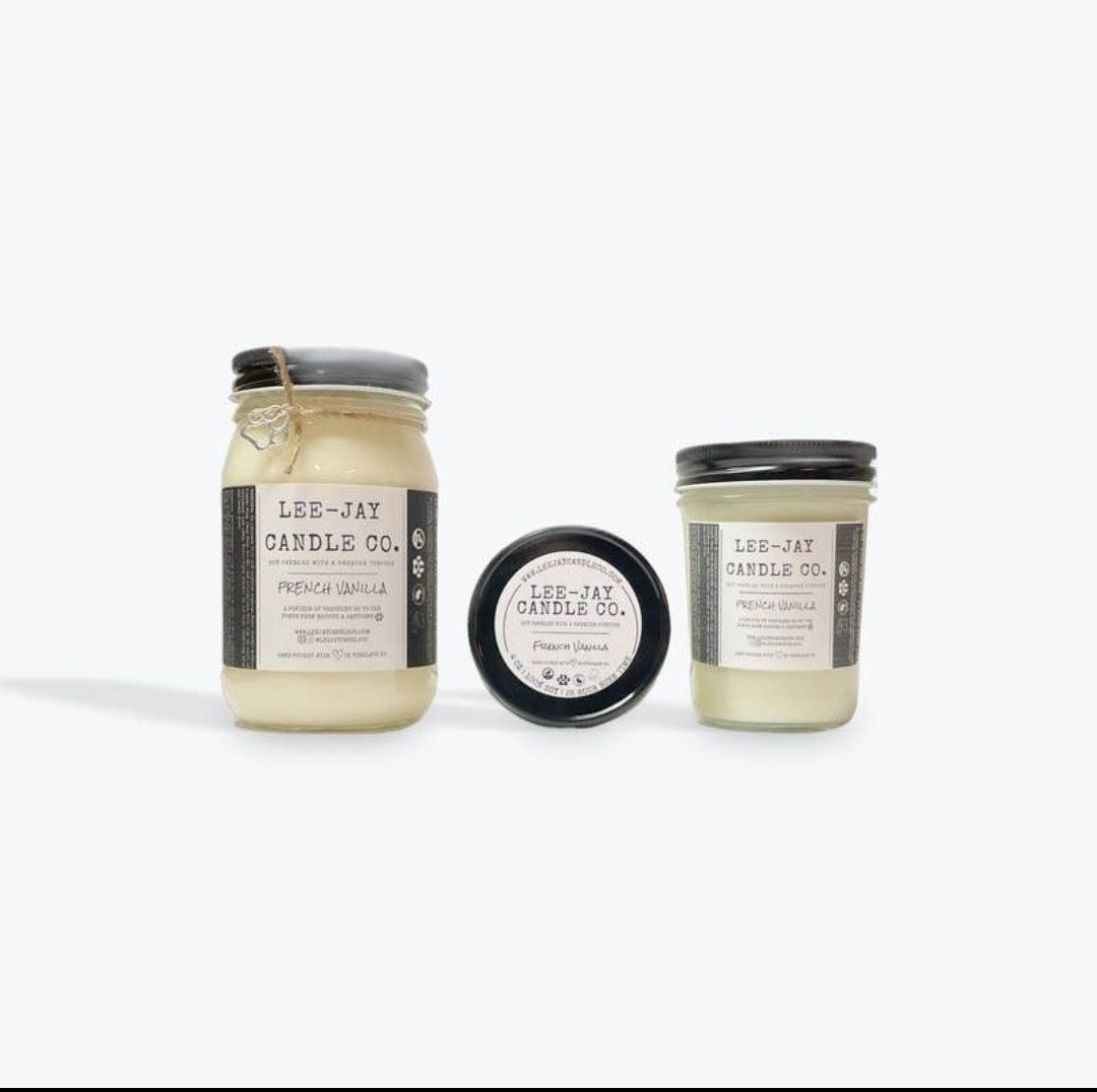 Lee-Jay Candle Co. French Vanilla (8oz) Candle