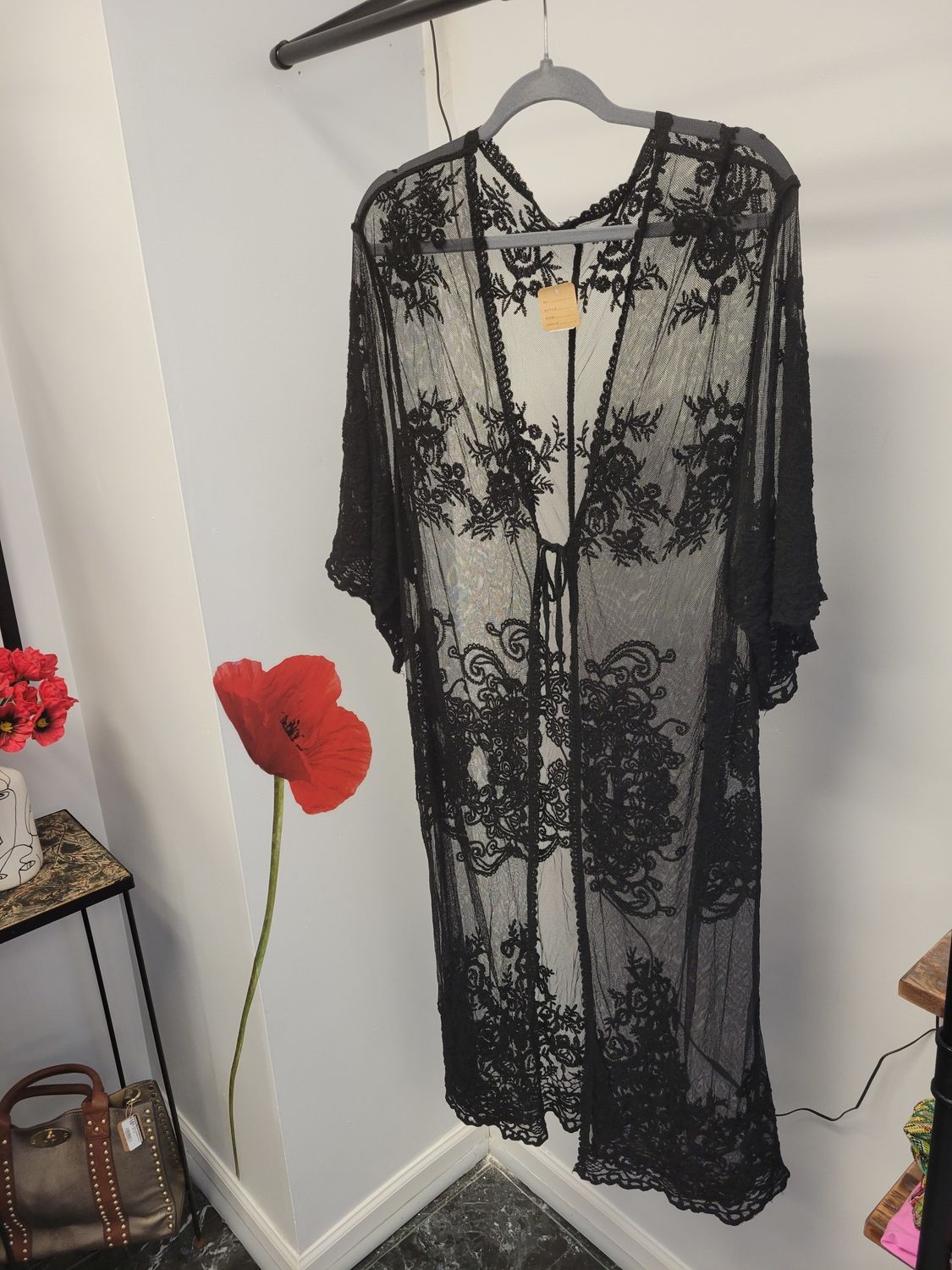 Blk Lace Cover Up (pre-owned)