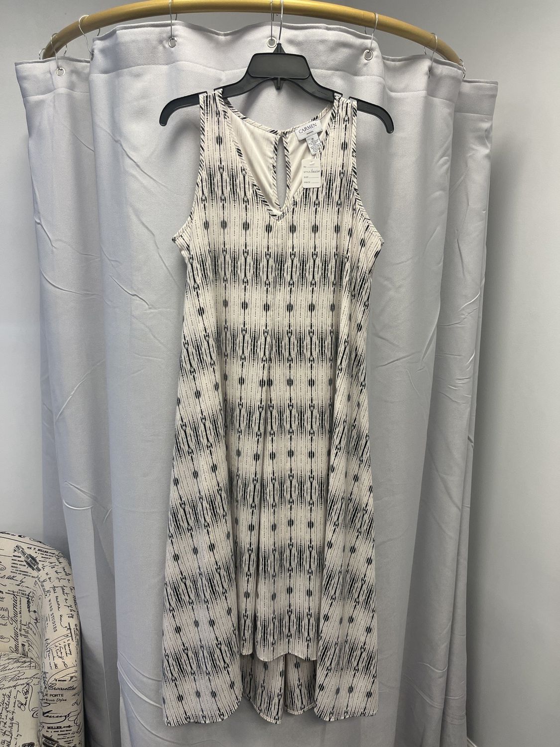 Carmen Marc Valvo High Low Flowy Dress (10) Pre-owned