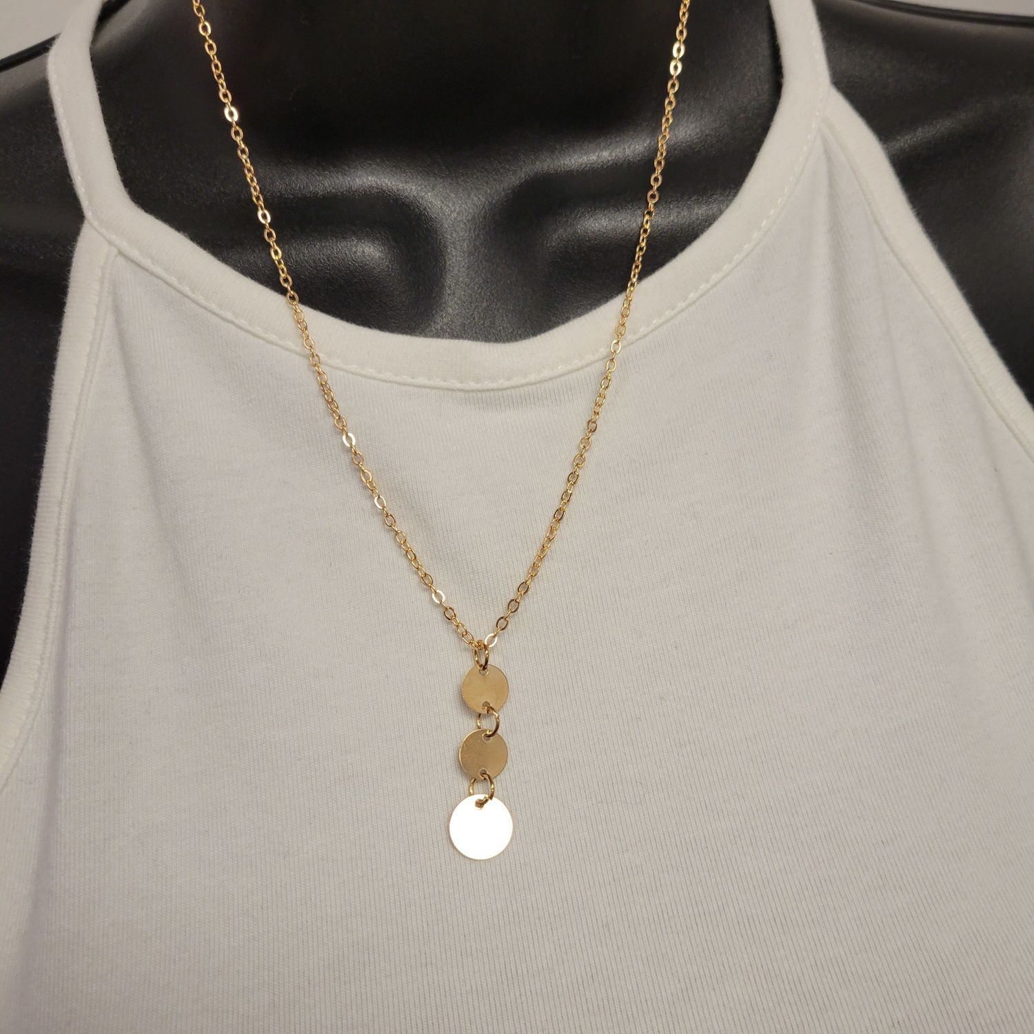 Gold Tri-circle Pendant