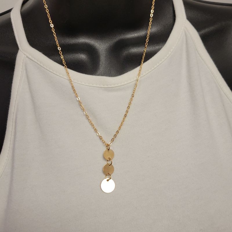 Gold Tri-circle Pendant