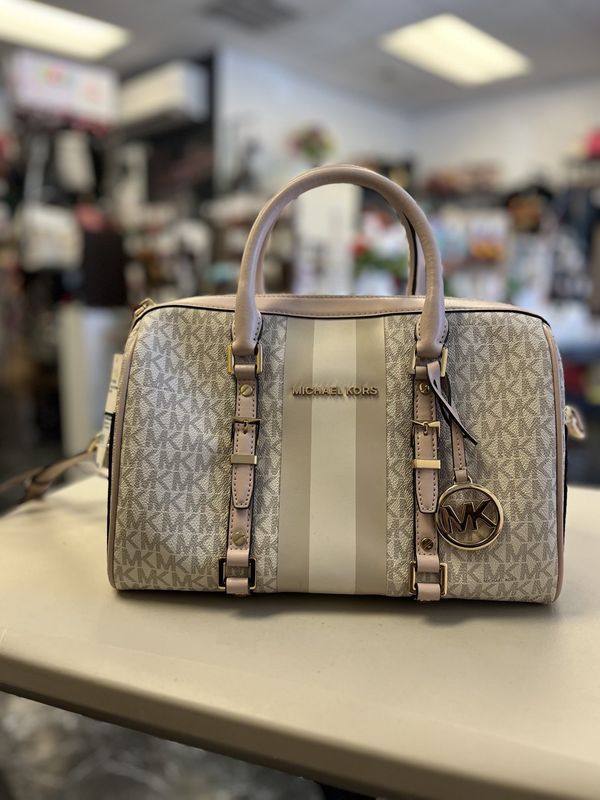 MK Signature Logo Bedford Travel Satchel (NWT)