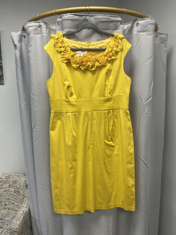 London Times Bright Yellow Dress (18) Pre-owned