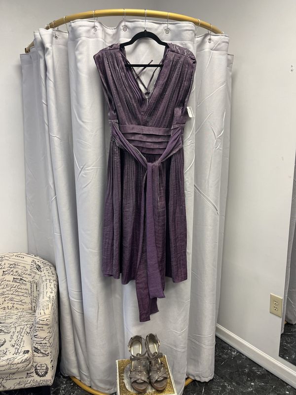 Adrianna Papell Plum Occasion Dress (14) Like New