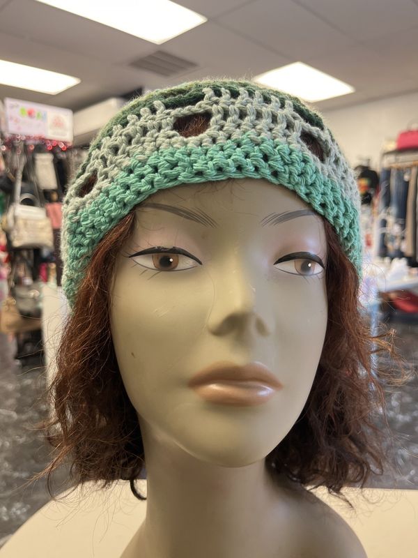 Crochet Lightweight Multi-camo Beanie (OS)
