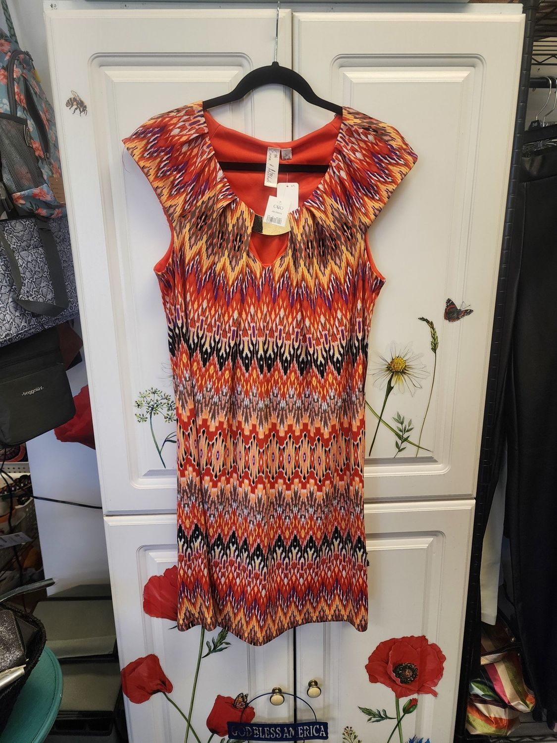 Emma &amp; Michelle Sleeveless Summer Dress (L) NWT