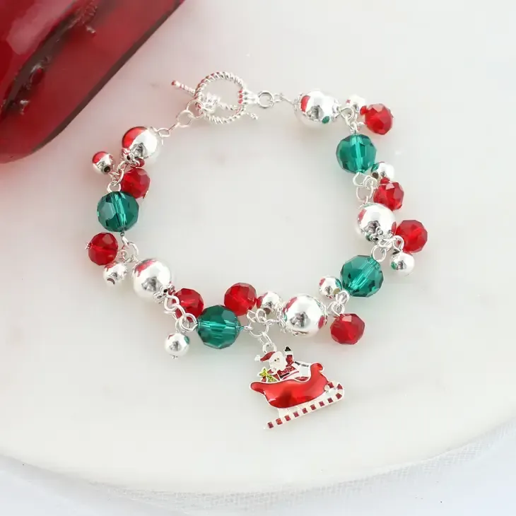 Whimsicle Christmas Charm Toggle Bracelet