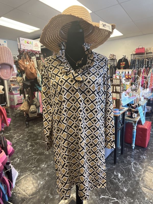 Buckhead Betties Retro Style Tunic Dress (S) (NWT)