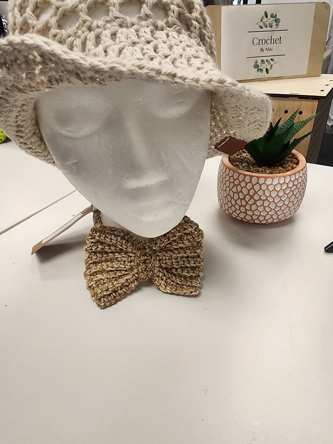 Crochet Men&#39;s Cotton Sahara Twist Bowtie