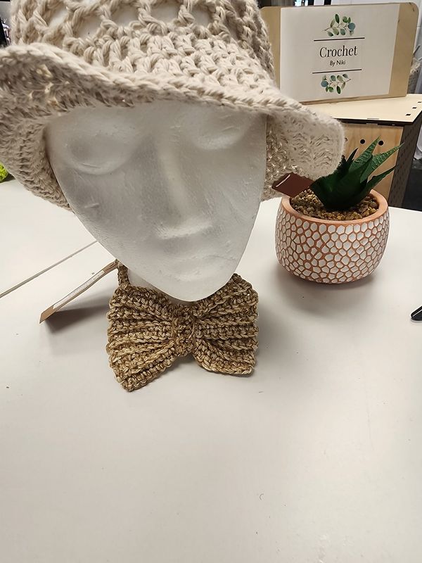 Crochet Men&#39;s Cotton Sahara Twist Bowtie