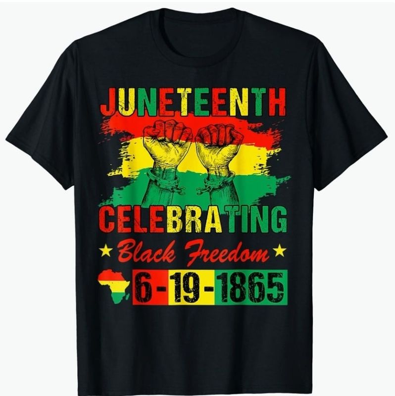Plus Size Juneteenth Celebration Tee-Black (4X)