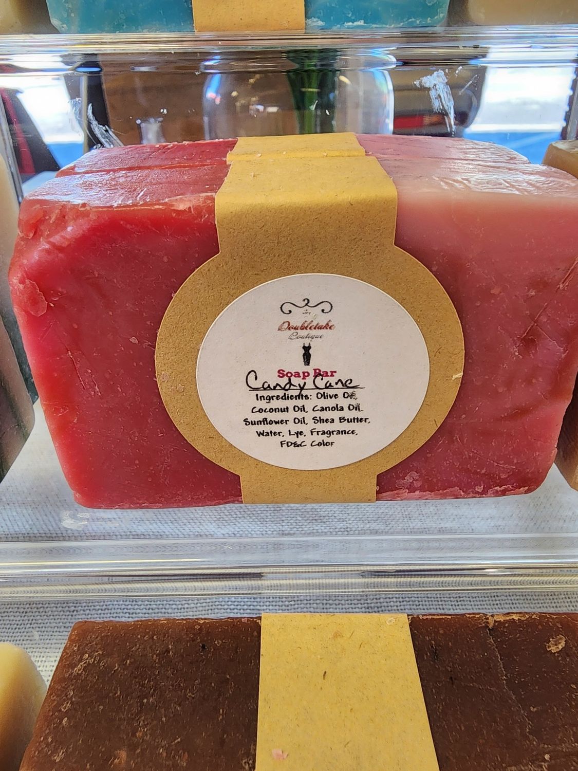 DTB Handmade Soap Bar (4.5oz): Candy Cane