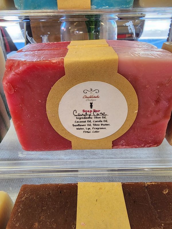 DTB Handmade Soap Bar (4.5oz): Candy Cane