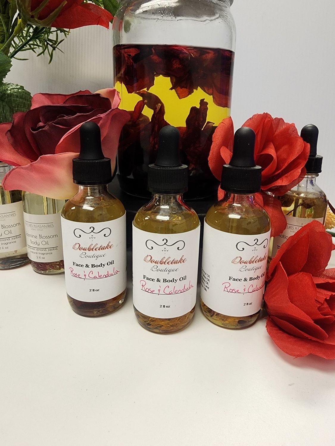 DTB Face and Body Oil- Rose &amp; Calendula (2oz)