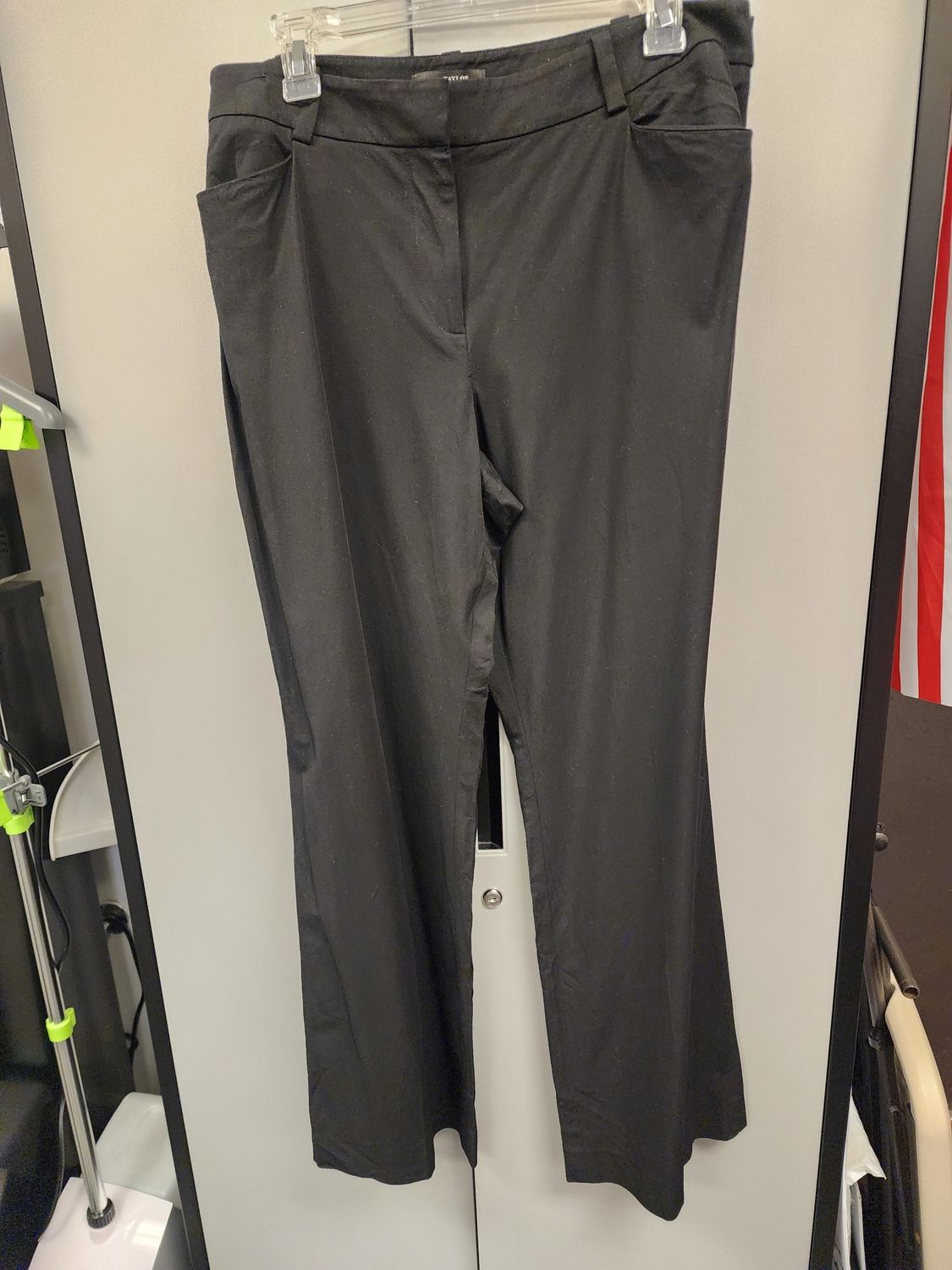 Ann Taylor Black Wide Leg Trouser Pants (14) Used