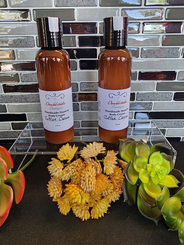 DTB Handmade Hand &amp; Body Cream (4oz)- Coffee Cream