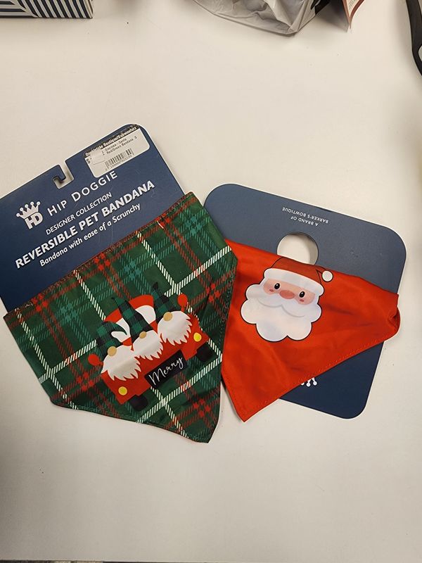 Gnomes-Santa Red/Green Bandana