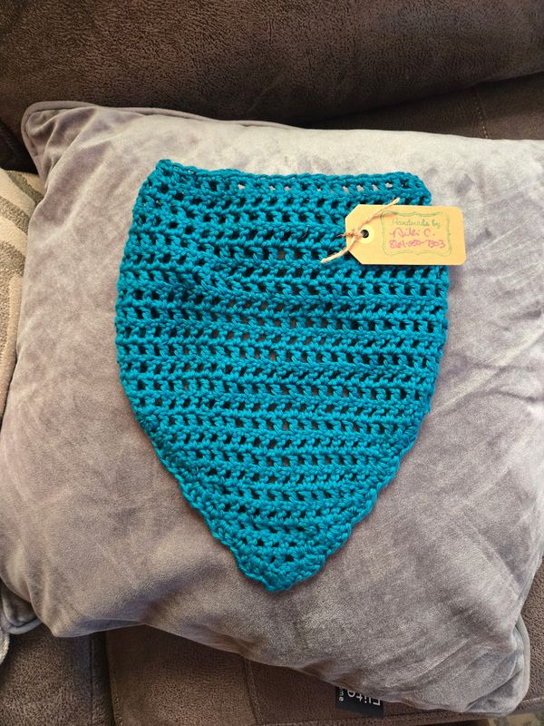 Handmade Crochet Mesh Bandana