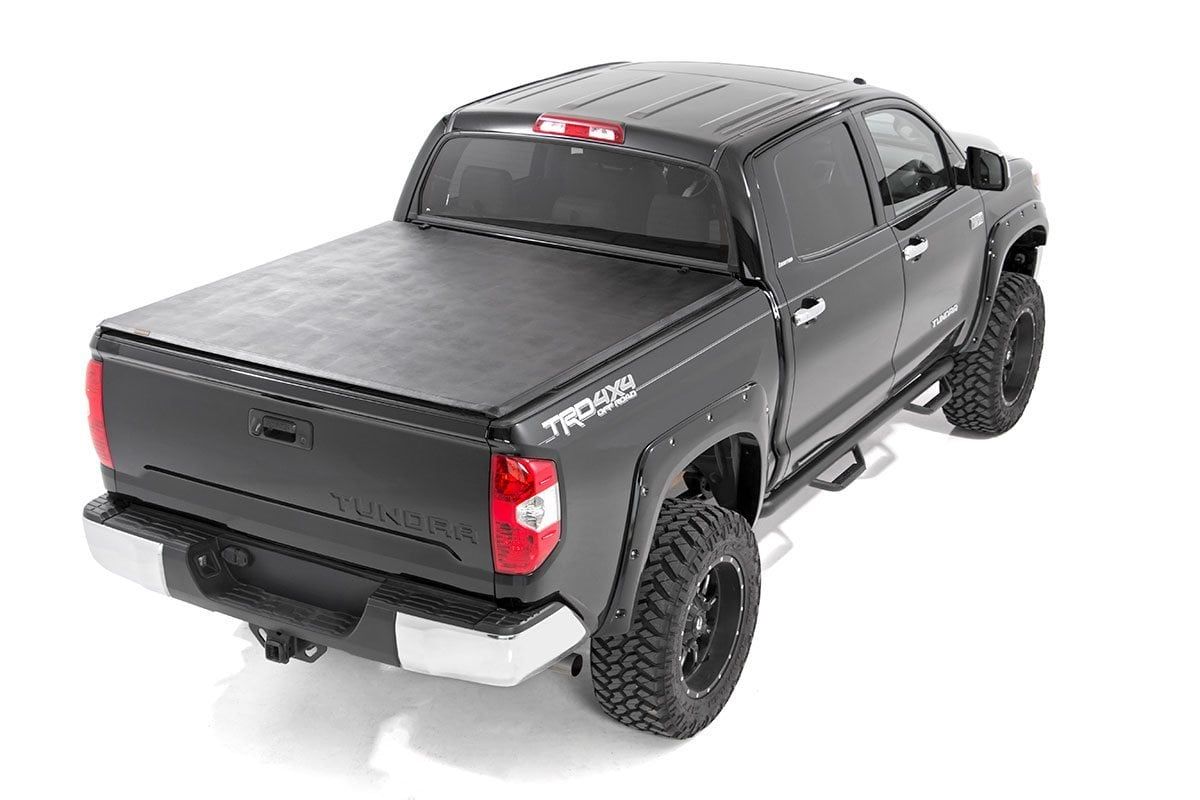 Soft Tri-Fold Bed Cover | 5'7" Bed | No OE Rail | Toyota Tundra (07-25)