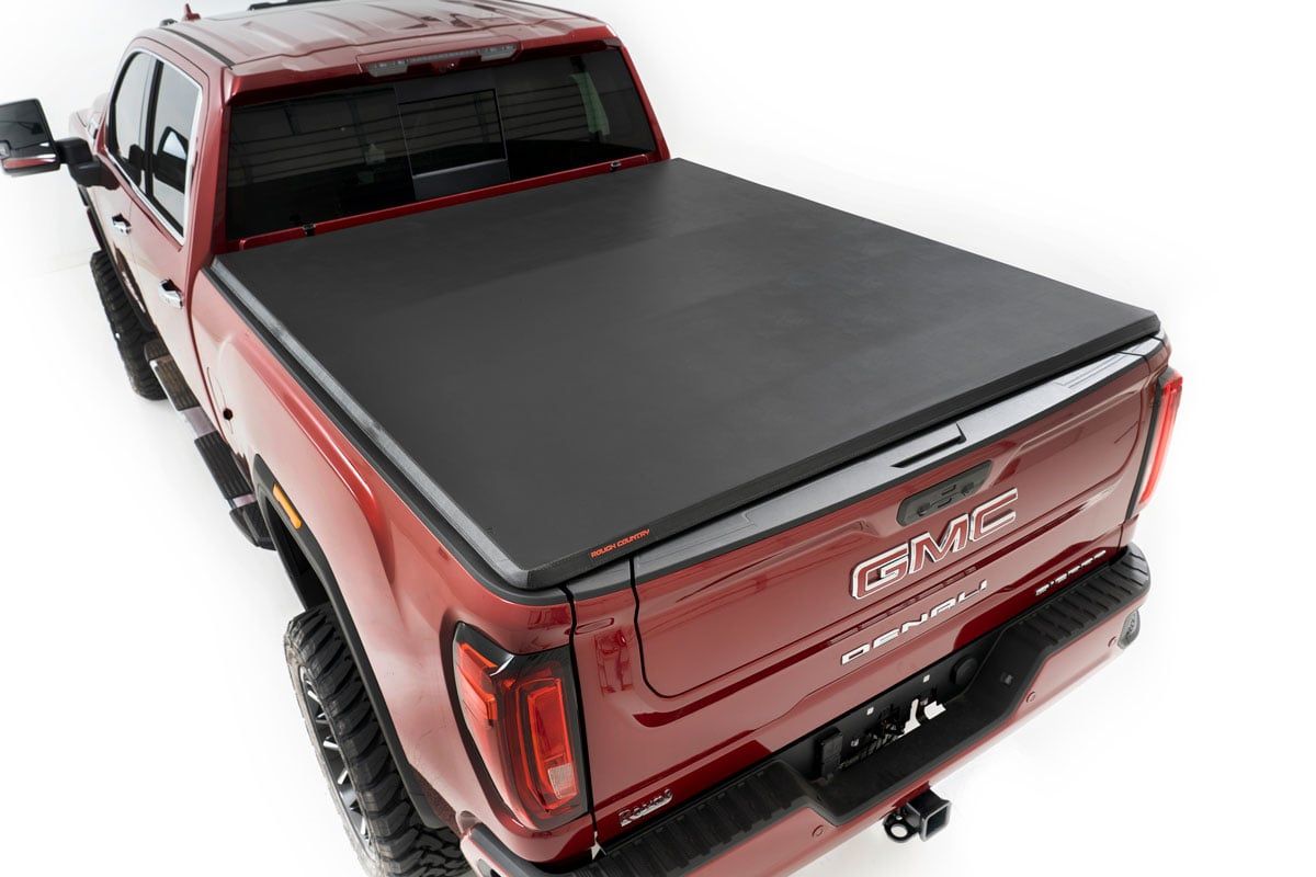Soft Tri-Fold Bed Cover | 6'9 Soft Tri-Fold Bed Cover | 6'9" Bed | Chevy/GMC 2500HD/3500HD (20-24)