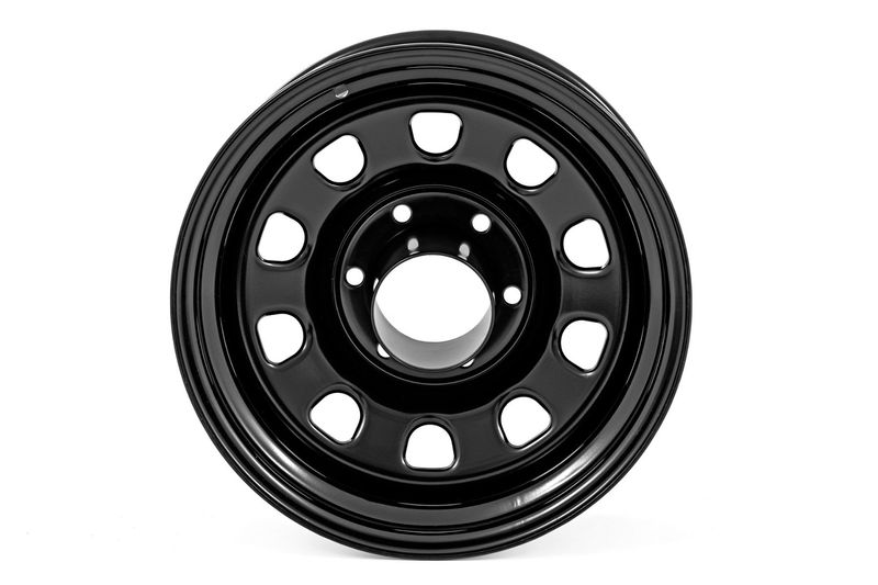 Steel Wheel | Black | 15x10 | 5x5 | 3.30 Bore | -39