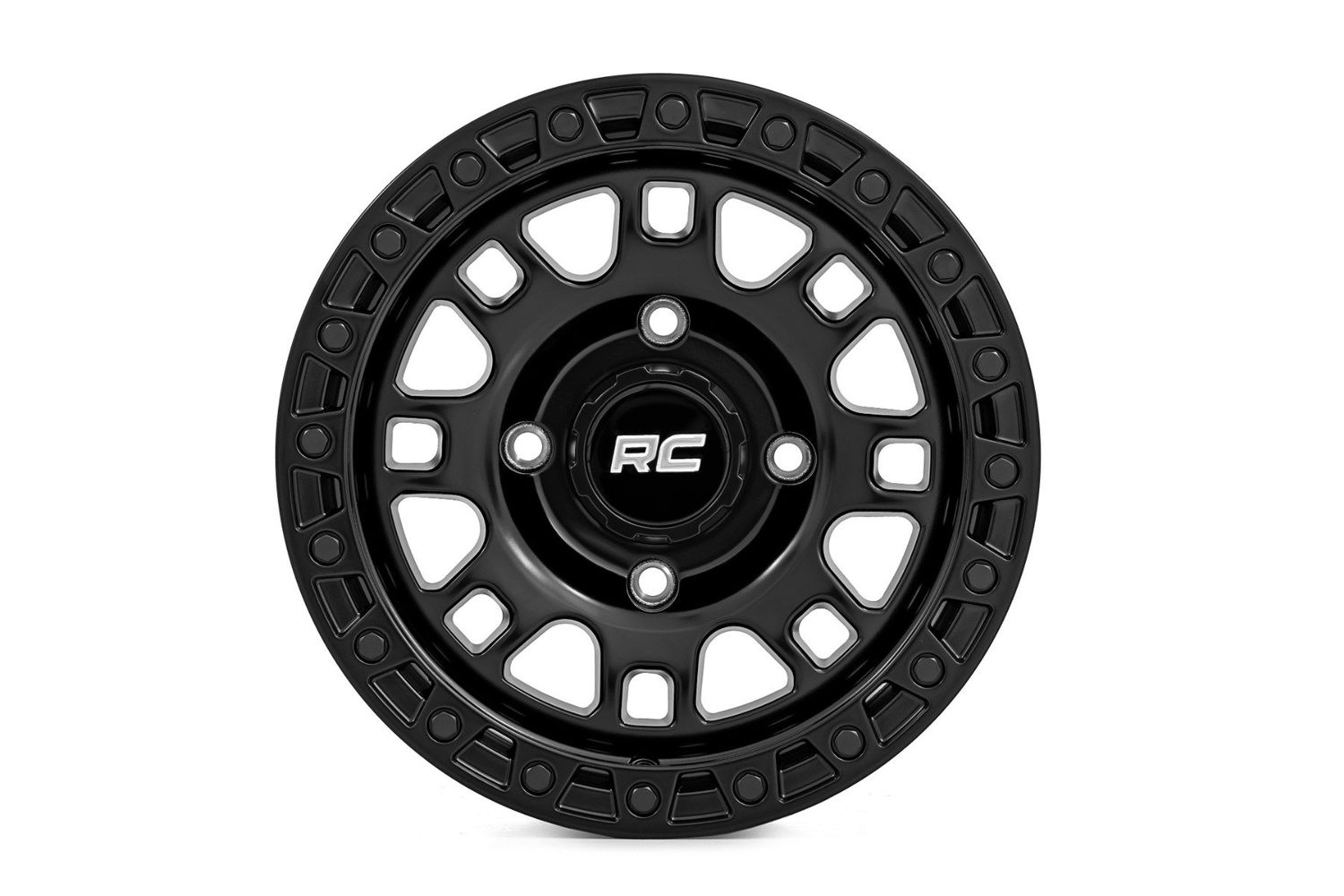 Rough Country 82 Series Wheel | One-Piece | Semi Gloss Black | 14x7 | 4x137 | +10mm Rough Country 82 Series Wheel | One-Piece | Semi Gloss Black | 14x7 | 4x137 | +10mm