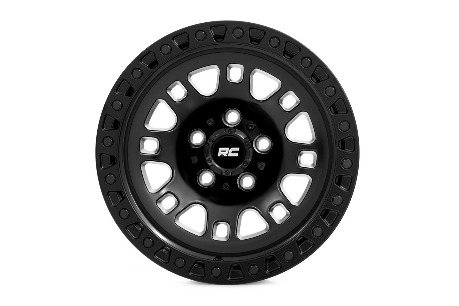 Rough Country 82 Series Wheel | One-Piece | Semi Gloss Black | 17x9 | 6x135 | -12mm Rough Country 82 Series Wheel | One-Piece | Semi Gloss Black | 17x9 | 6x135 | -12mm