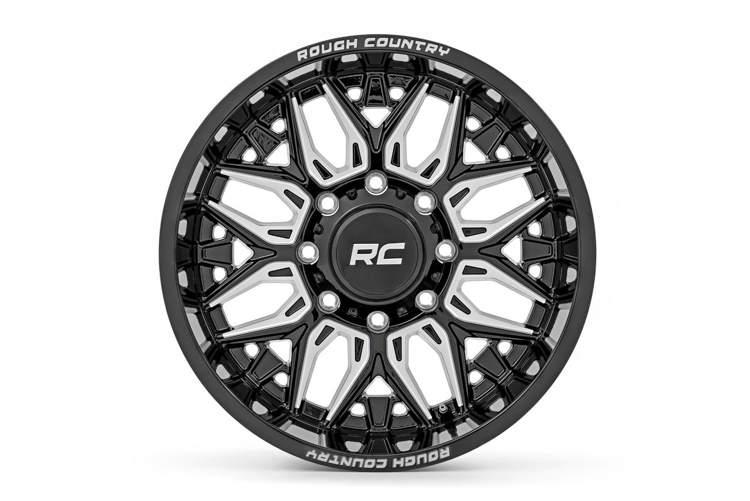 Rough Country 86 Series Wheel | One-Piece | Gloss Black | 22x10 | 6x5.5 | -25mm