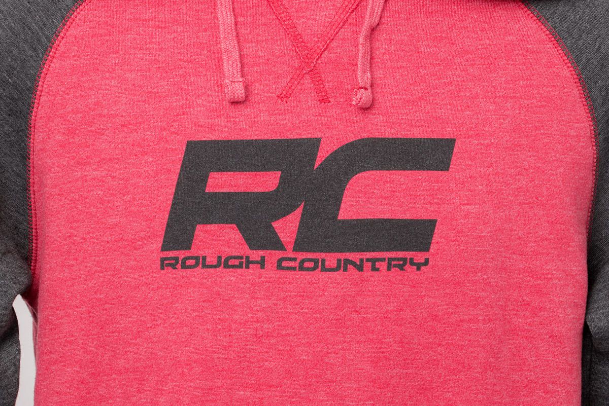 Rough Country Hoodie | Heater | Red/Gray | 3XL