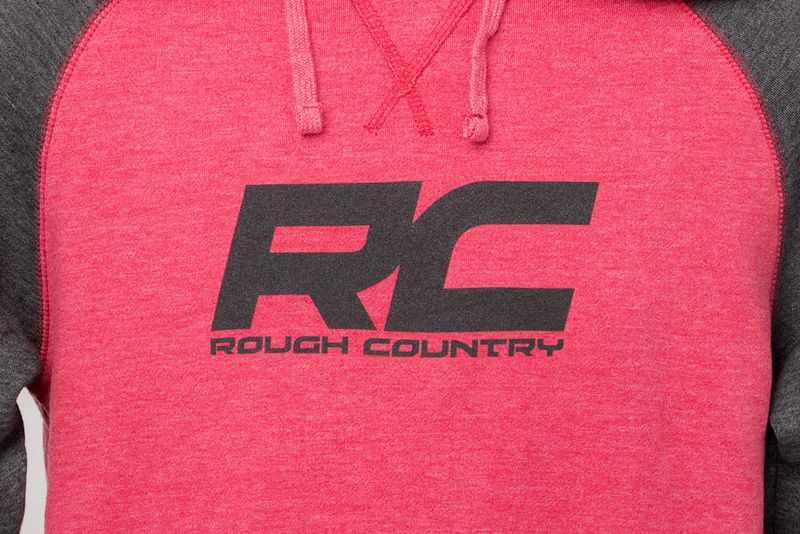 Rough Country Hoodie | Heater | Red/Gray | XL