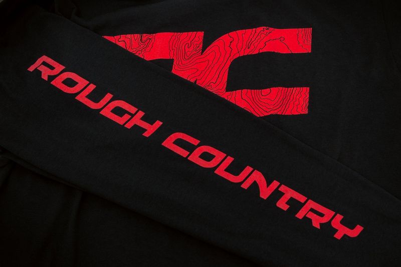 Rough Country Long Sleeve | RC Tread Sleeve | Black|3XL