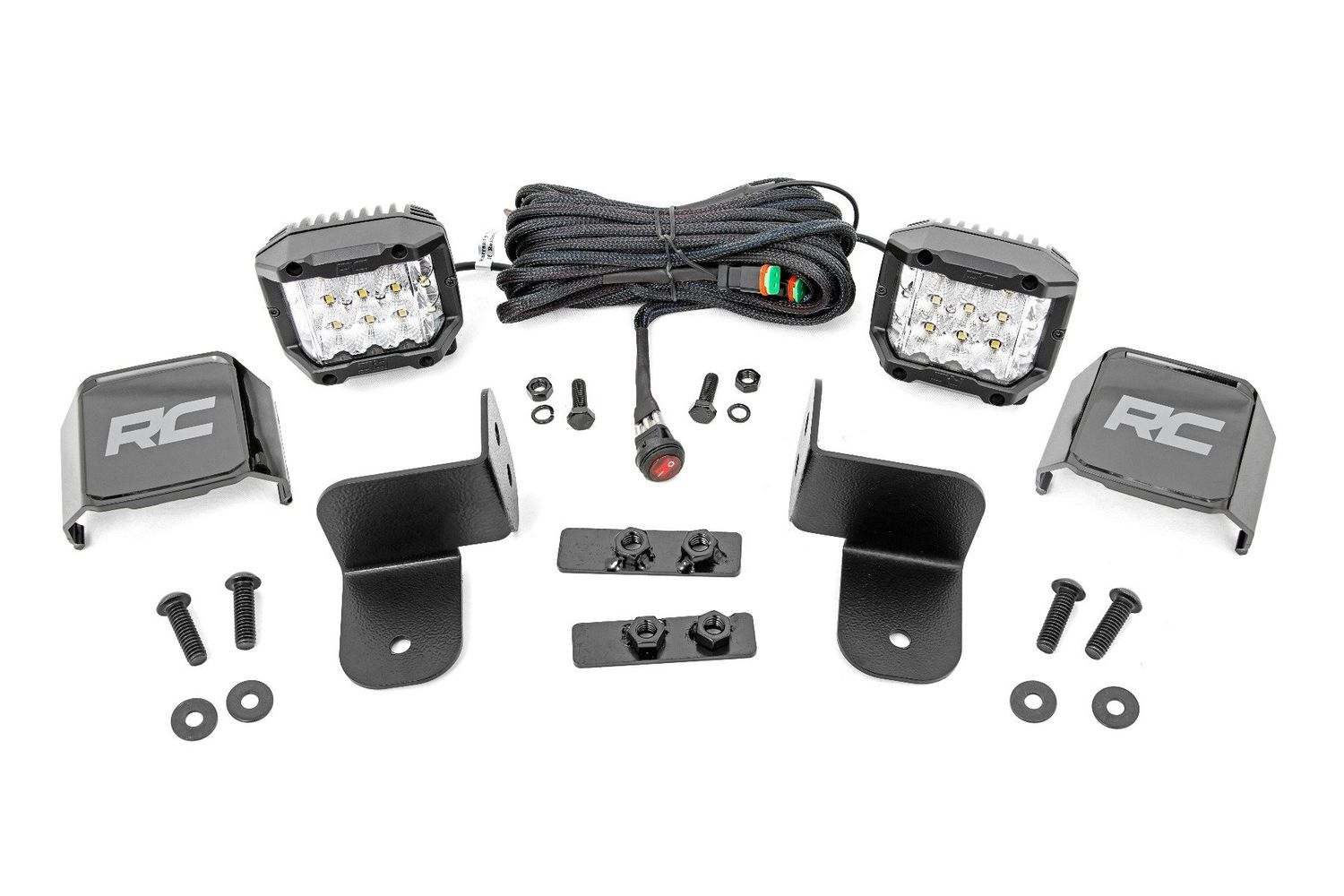 Polaris Rear Facing 3-Inch Wide Angle LED Kit | Polaris Ranger 1000/Ranger XP 1000