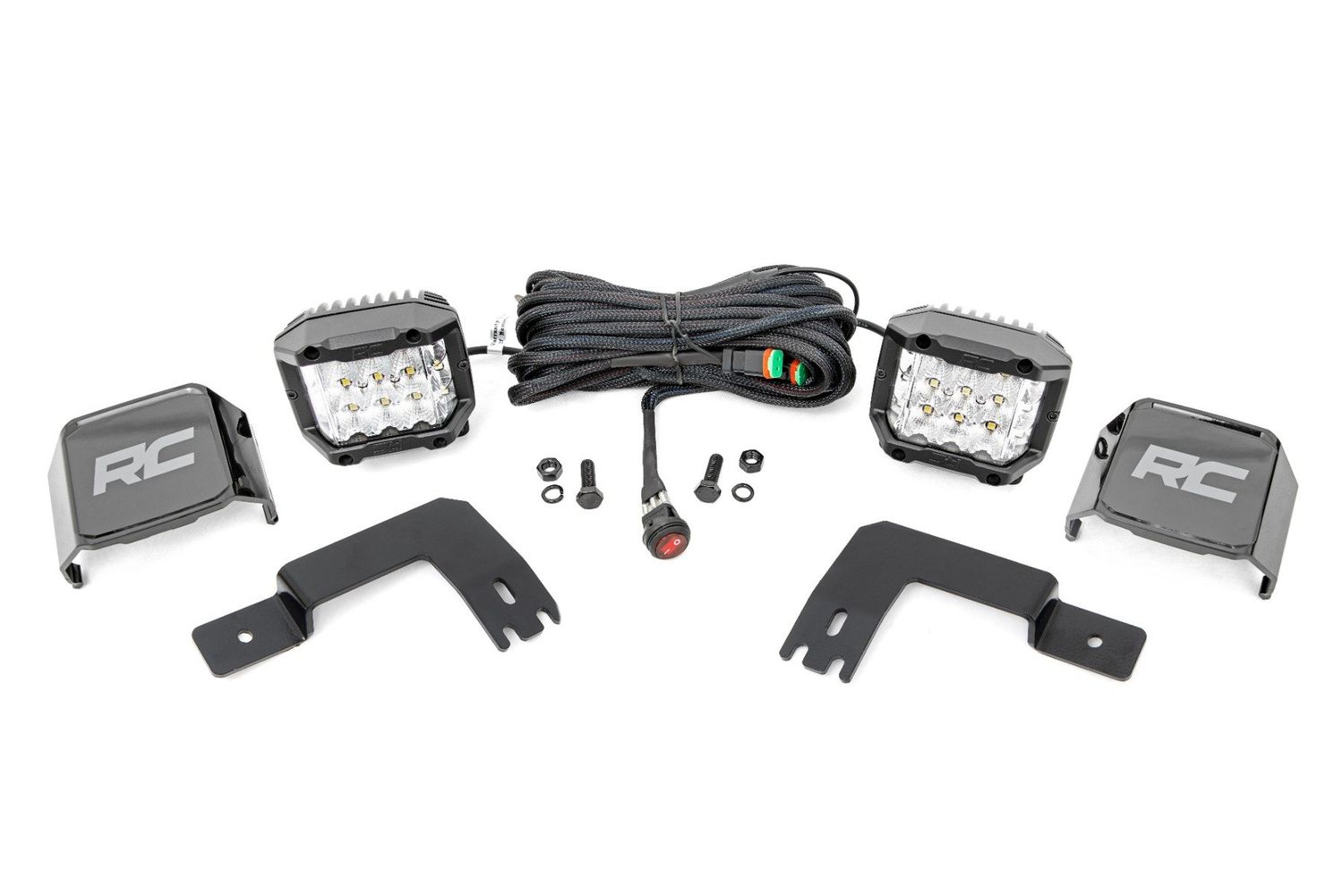 LED Light | Under Bed Mount | 2" Chrome Pair | Wide Angle | Polaris Xpedition ADV-5