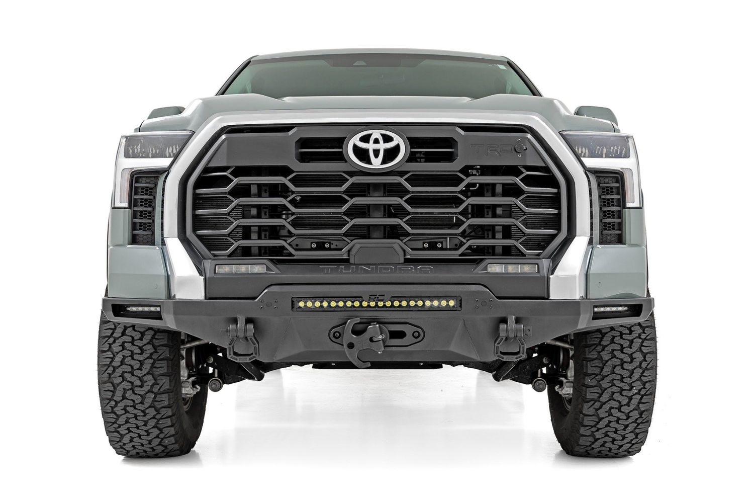 Hybrid Front Bumper | 12000S | Blk LED w/ Amber DRL | Toyota Tundra 2WD/4WD (2022-2025)