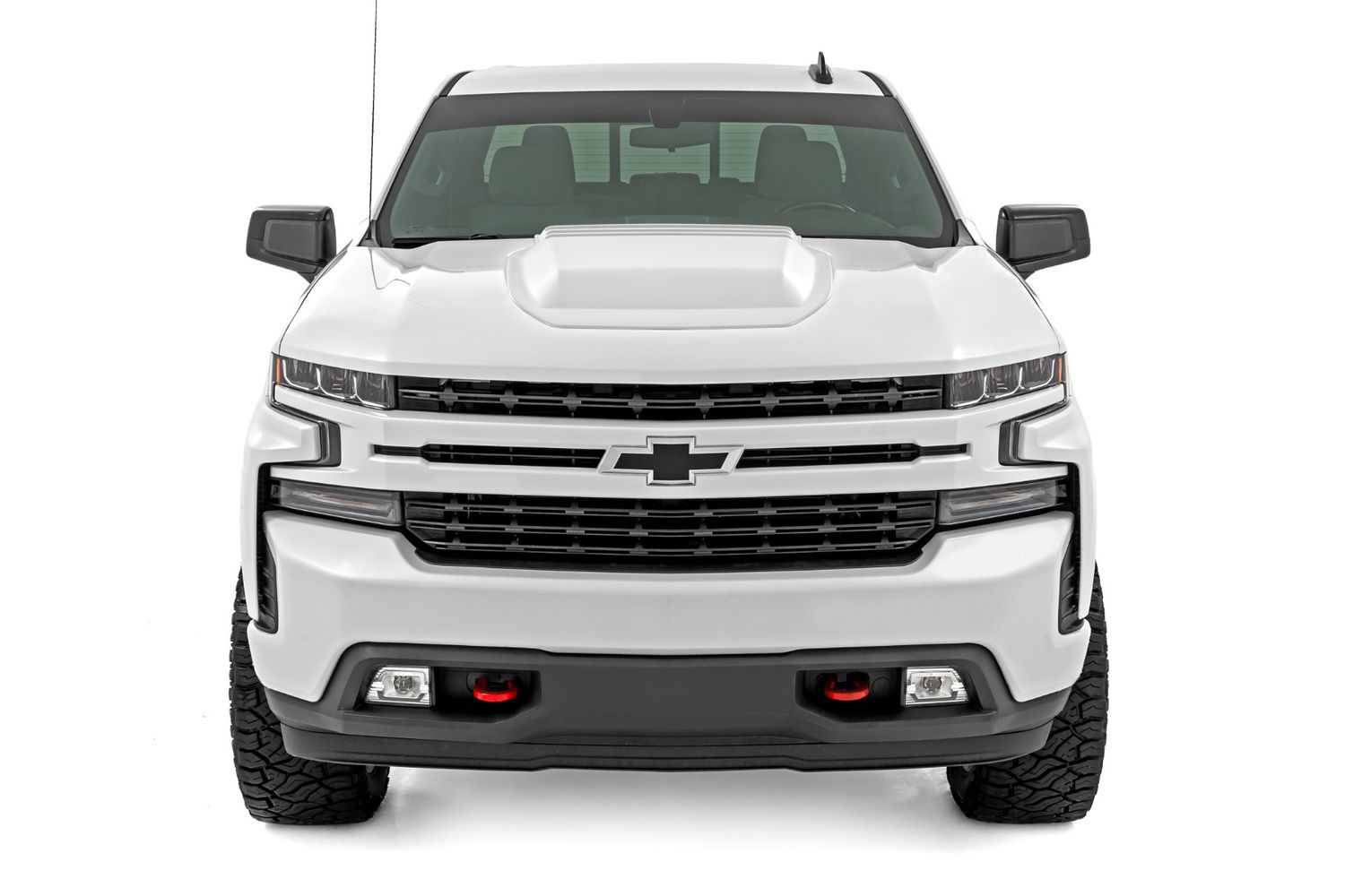 Hood Scoop | GAZ Summit White | 2019-2024 Silverado 1500