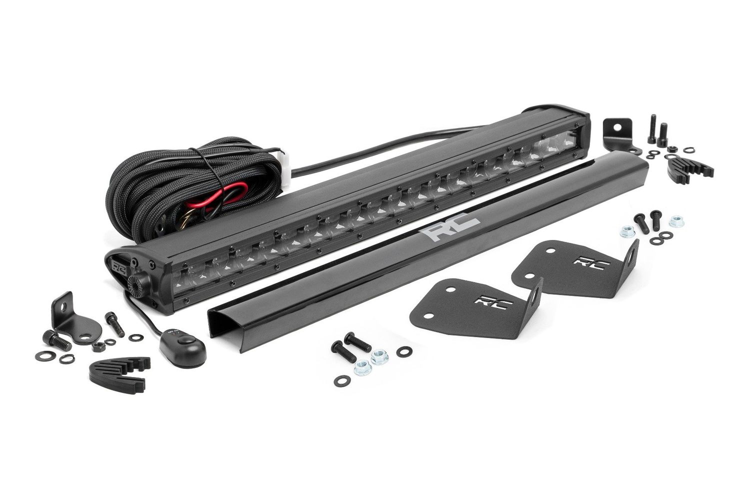 LED Light Kit | Bumper Mount | 20" Black Single Row | Ford Bronco Sport (21-24)