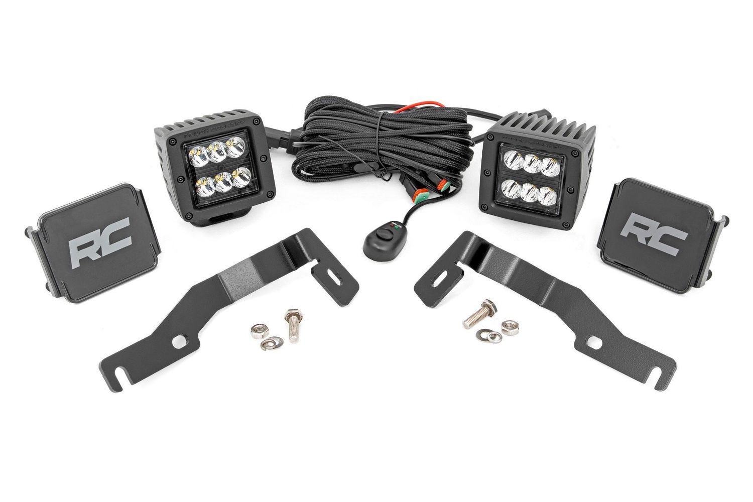 LED Light Kit | Ditch Mount | 2" Black Pair | Spot | Toyota Tacoma (2024)