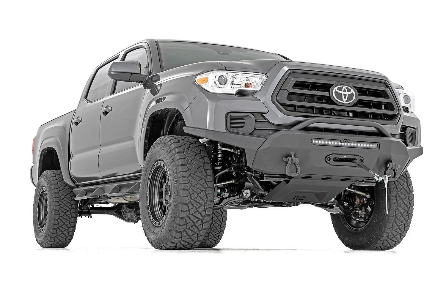 Front Bumper | Hybrid | 20 Front Bumper | Hybrid | 20" Blk LED | 9500-Lb Winch Syn | Toyota Tacoma (16-23)