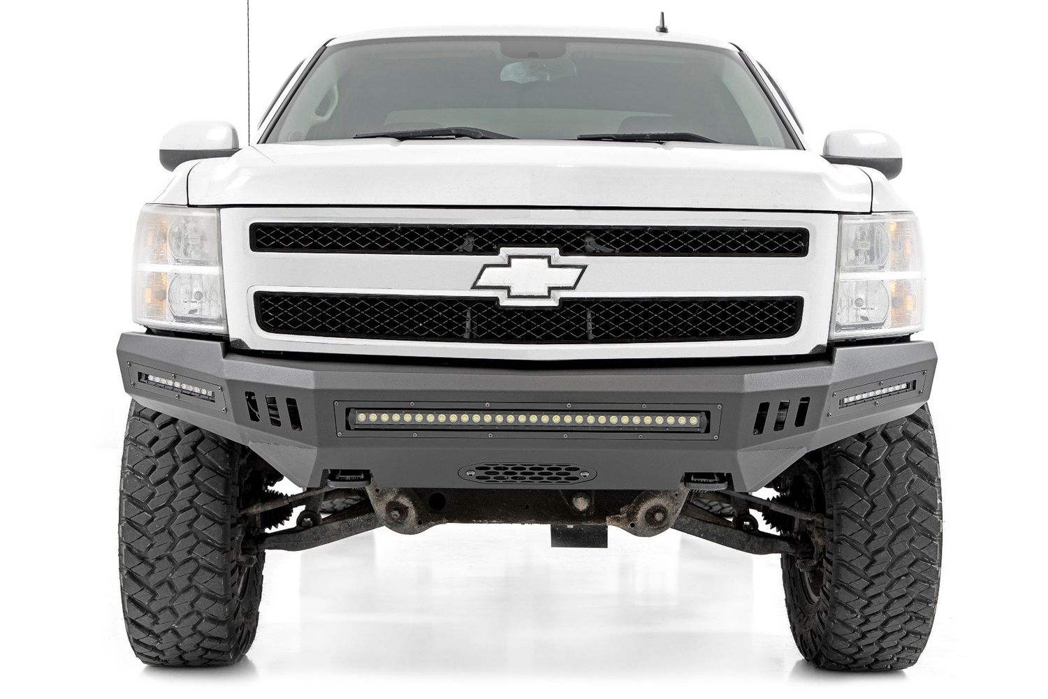 Front High Clearance Bumper | BLK LEDs | Chevy Silverado 1500 2WD/4WD (07-13) Front High Clearance Bumper | BLK LEDs | Chevy Silverado 1500 2WD/4WD (07-13)