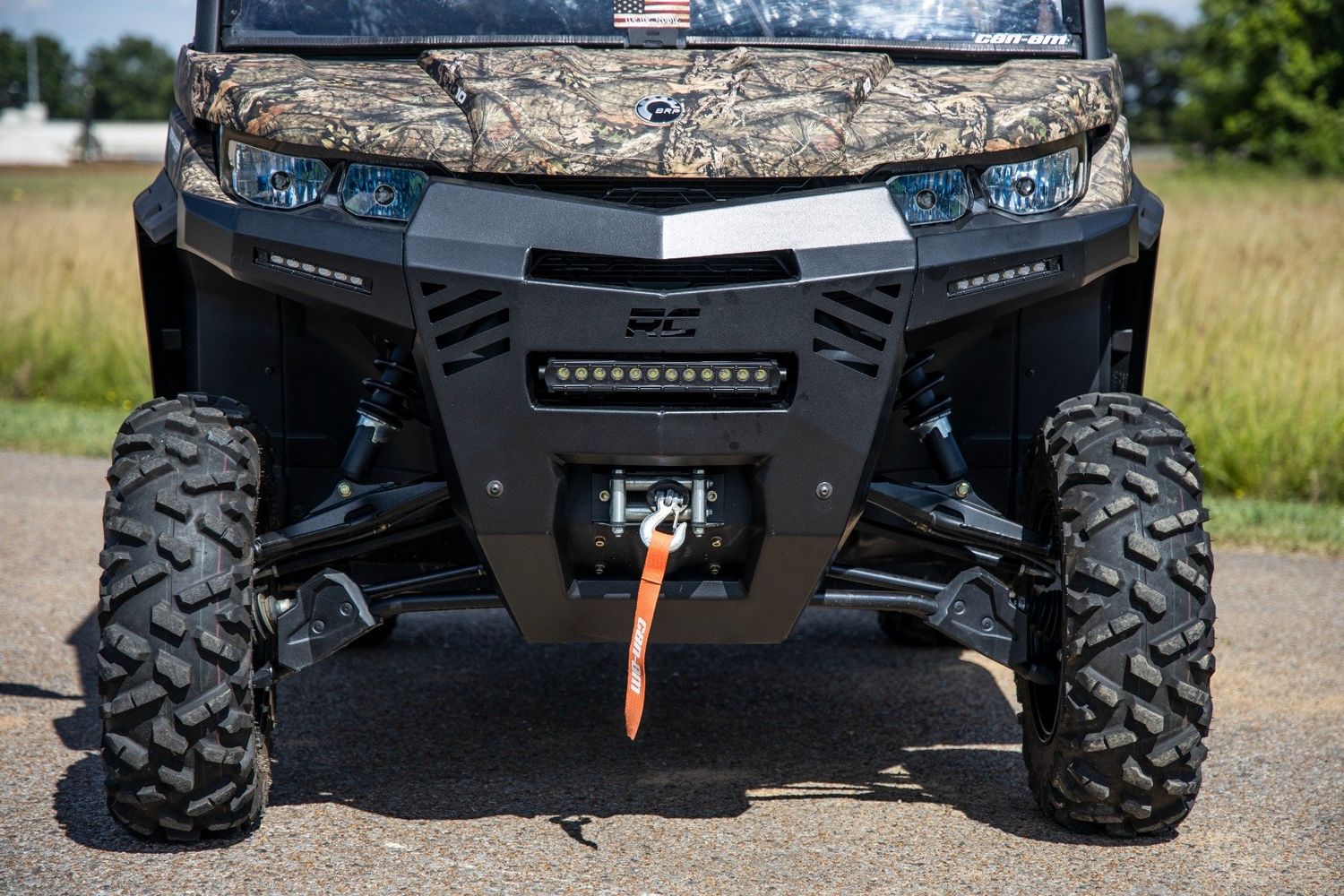 Bumper | Front | 6 Bumper | Front | 6" Black Slimline LED Pair | Can-Am Defender HD 8/HD 9/HD 10