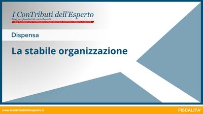 La stabile organizzazione