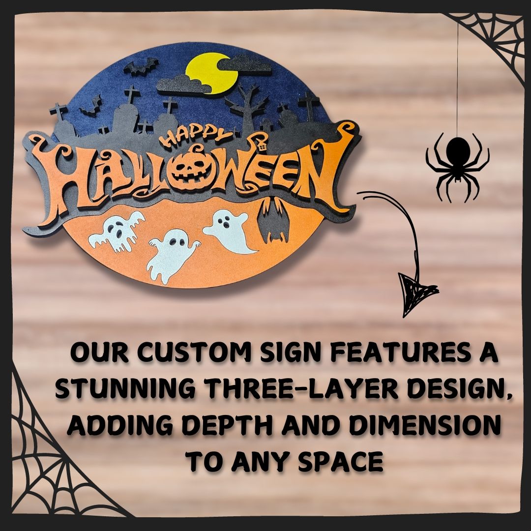Cemetery Halloween Sign