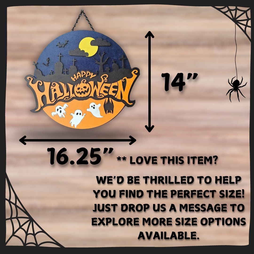 Cemetery Halloween Sign