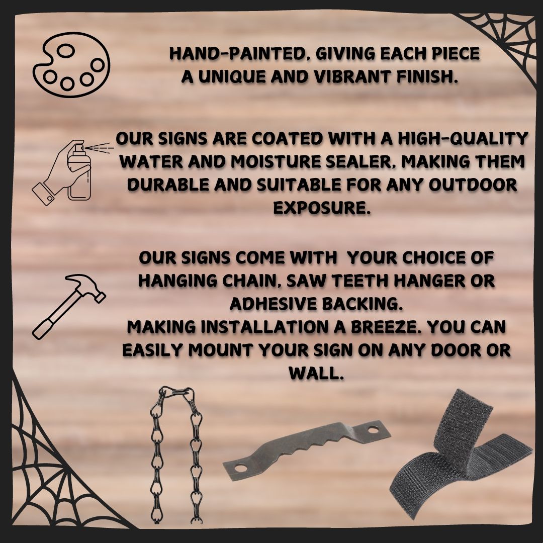 Cemetery Halloween Sign