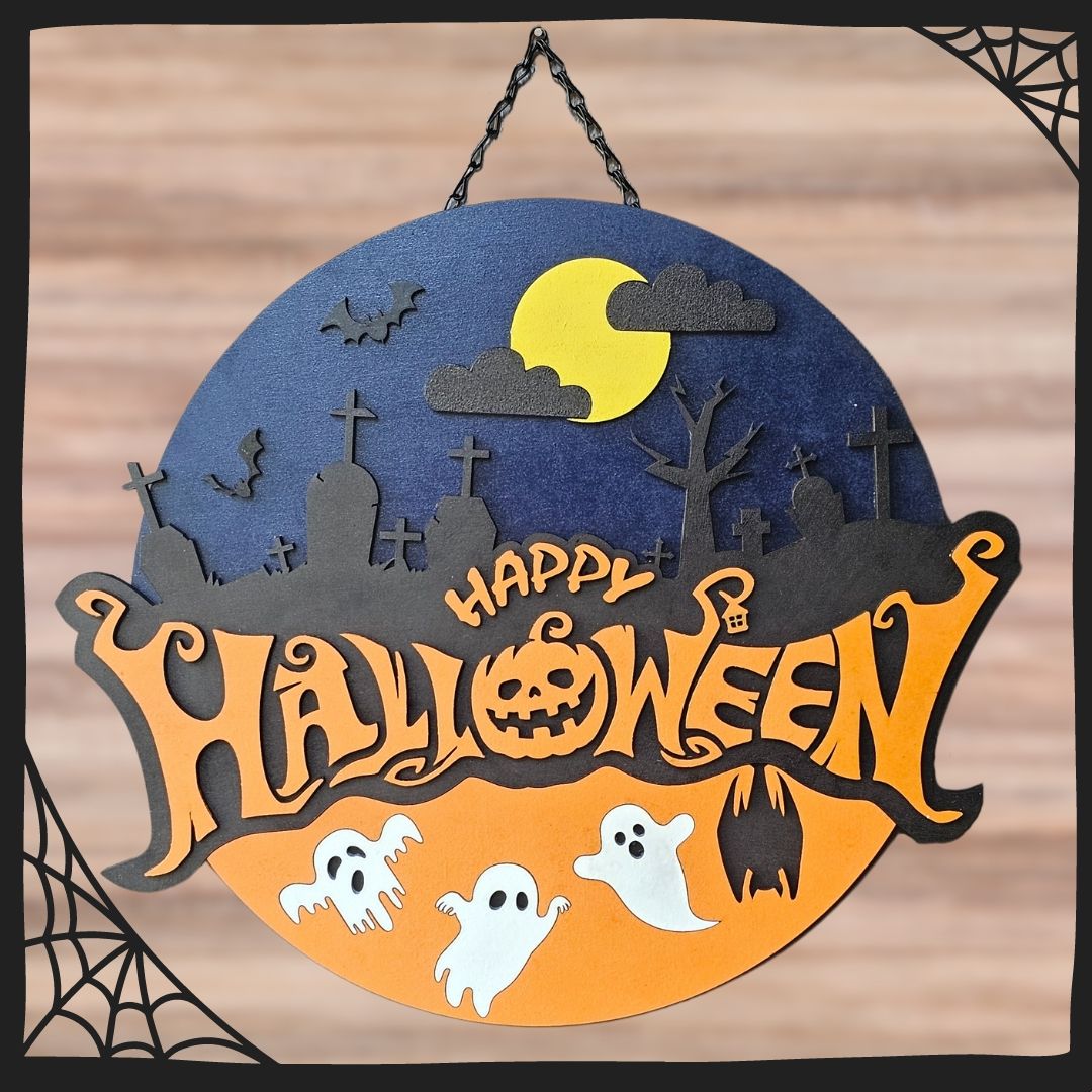 Cemetery Halloween Sign
