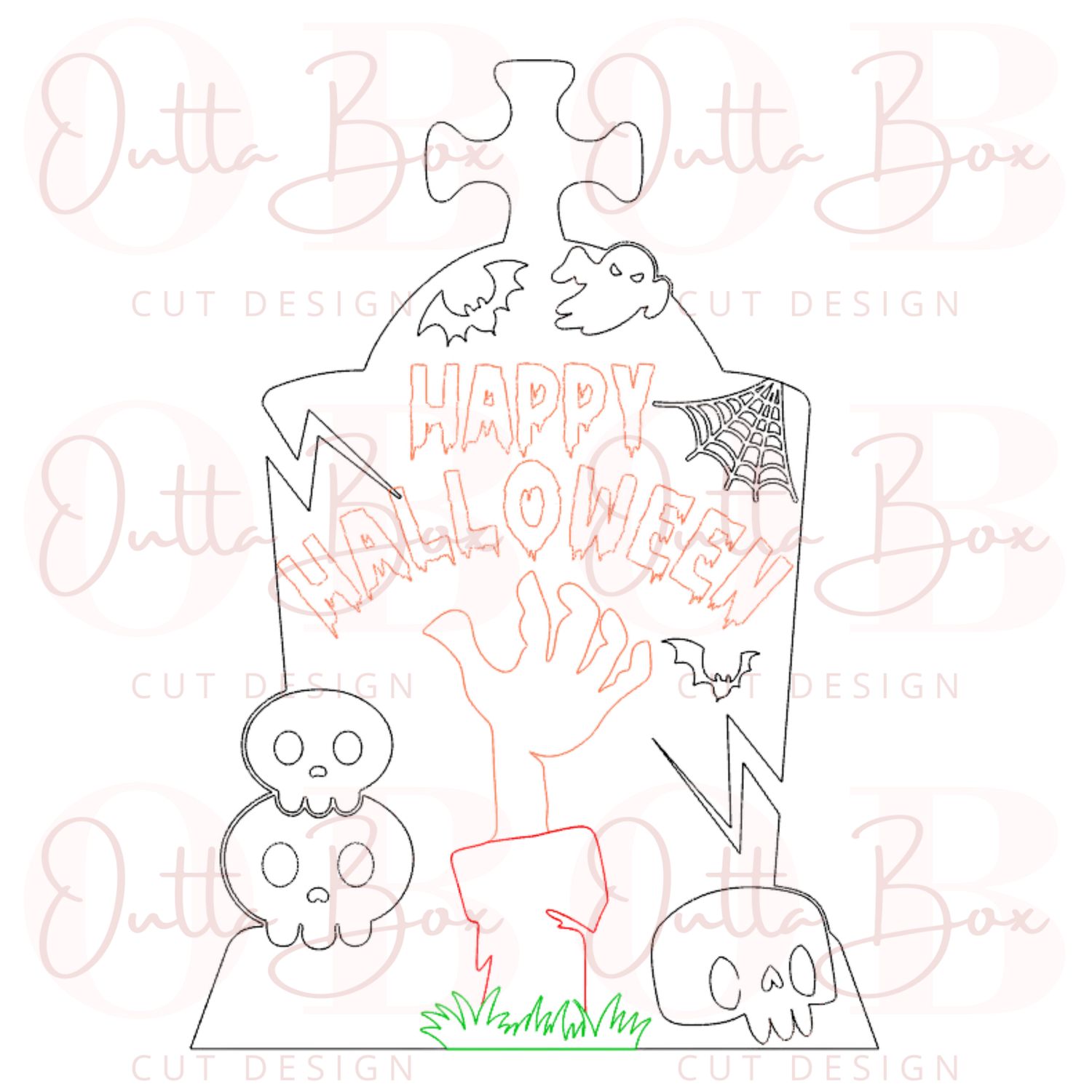 Tombstone Sign SVG