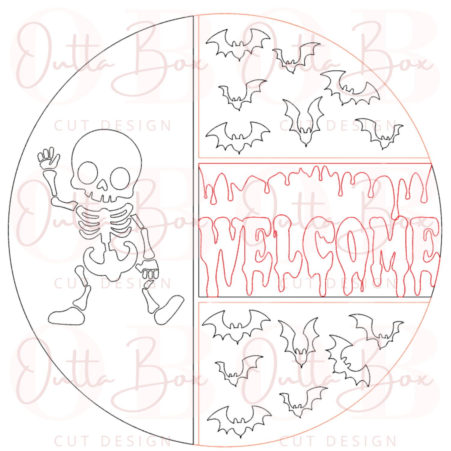 Skeleton Sign SVG